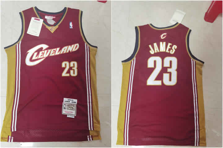 Cavaliers 23 Lebron James Red 2003-04 Hardwood Classics Jersey,We sell and wholesale Cavaliers 23 Lebron James Red 2003-04 Hardwood Classics Jersey on line form chian!